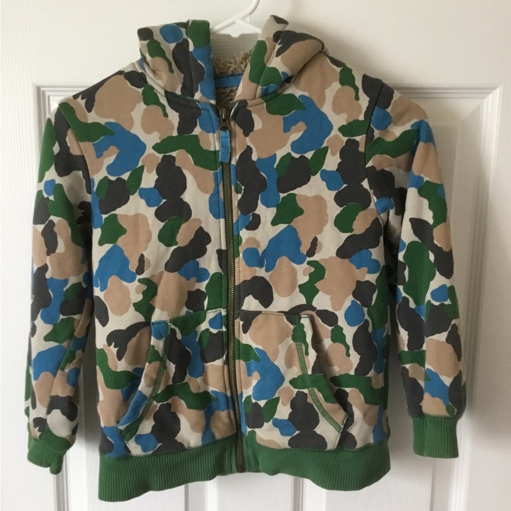 Mini Boden Boys Zippered Hoodie